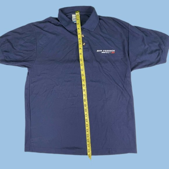 AIR FRANCE VINTAGE POLO SHIRT SCREEN STARS MENS L - Picture 8 of 9